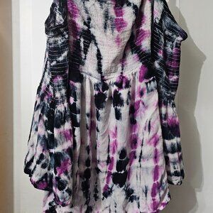 Torrid Tye Dye Cold Shoulder Top